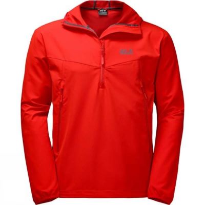 Chaquetas Jack Wolfskin Turbulence Smock Hombre - Rojas - Chile WEO362908